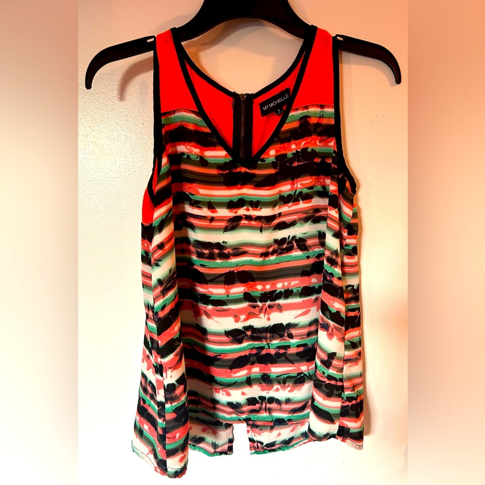 My Michelle zipper back tank top.